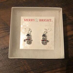 New! GIFT!!! Snowman earrings